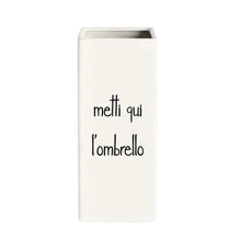 Carica l&#39;immagine nel visualizzatore di Gallery, PORTAOMBRELLI IN GRES DECORATO ( CM.22,5X22,5X50H)
