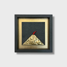 Carica l'immagine nel visualizzatore di Gallery, QUADRETTO " VESUVIO" IN LEGNO E PIETRA CM.20X20
