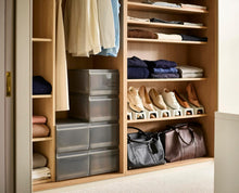 Carica l&#39;immagine nel visualizzatore di Gallery, KIT 6 SCATOLE PORTASCARPE C/BASE ESTRAIBILE ( 37,5L x 27,9l x 21,7H CM.)
