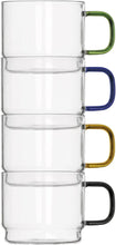 Carica l'immagine nel visualizzatore di Gallery, SET 4 TAZZE COLAZIONE IN VETRO" BRIDGE"
