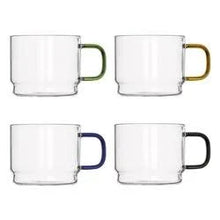 Carica l'immagine nel visualizzatore di Gallery, SET 4 TAZZE COLAZIONE IN VETRO" BRIDGE"
