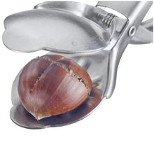 Carica l&#39;immagine nel visualizzatore di Gallery, TAGLIACASTAGNE IN ACCIAIO INOX C/LAMA DENTATA ( CM. 5X20) WESTMARK
