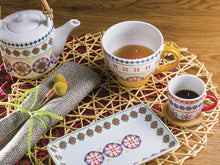 Carica l&#39;immagine nel visualizzatore di Gallery, SET 2 MUG IN PORCELLANA &quot;GARDENY&quot; ( GIALLO/ROSSO)
