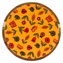 Carica l'immagine nel visualizzatore di Gallery, PIATTO TONDO IN LEGNO SMALTATO "ESTATE FANTASTICA" CM. 30
