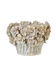 Carica l'immagine nel visualizzatore di Gallery, VASO IN GRES  DESIGN FLOREALE ( CM.23x16H )
